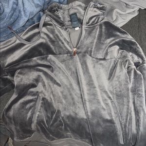 grey fleece champion pullover